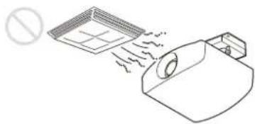 SONY VPLXW5000 - Locations subject to direct cool or warm air from an air-conditioner - 1