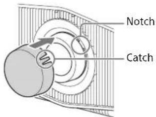 SONY VPLXW6000 - When attaching the lens cap - 1