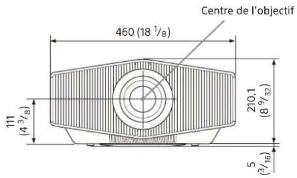 SONY VPLXW6000 - Dimensions - 1