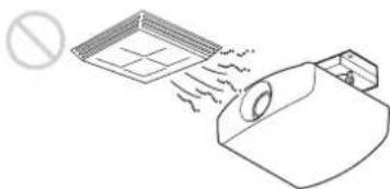 SONY VPLXW6000 - Locations subject to direct cool or warm air from an air-conditioner - 1