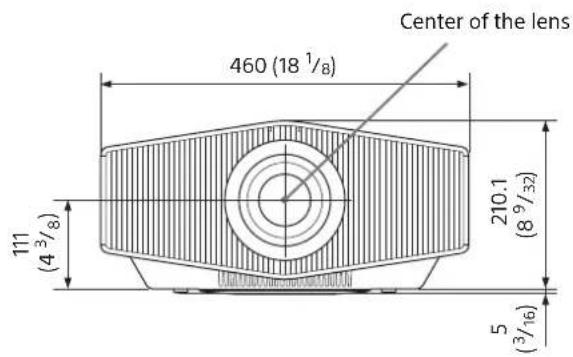 SONY VPLXW6000 - Dimensions - 1