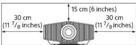 SONY VPLXW6000 - Near walls - 2