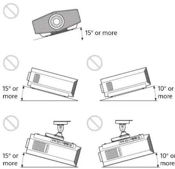 SONY VPLXW6000 - Tilting front/rear and left/right - 1