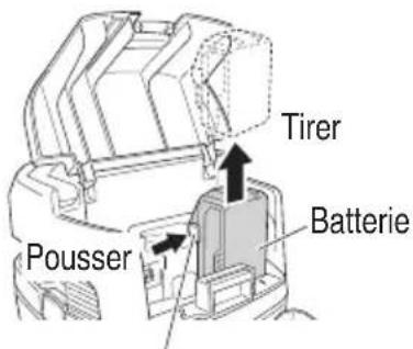 HiKOKI RP3608DA(L) - Retrait de la batterie (Fig. 10) - 1