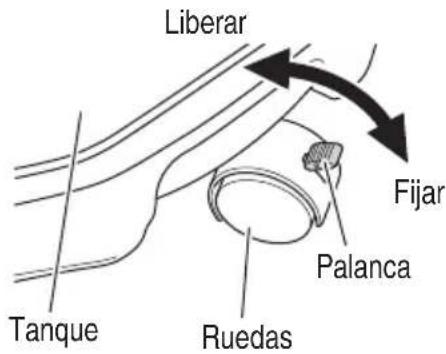 HiKOKI RP3608DA(L) - Fijación y liberación de las ruedas (Fig. 26) - 1