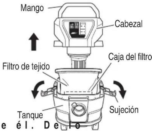 HiKOKI RP3608DA(L) - Colocación de la bolsa de plástico (se puede usar sin una bolsa de plástico) ADVERTENCIA - 1
