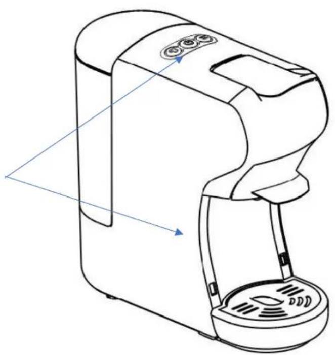 TECHWOOD TCA195N - Remplir en retirant le réservoir d'eau : - 5