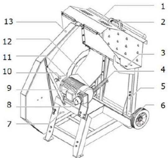 Zipper ZIWP700TN - Komponenten / Components / Komponente / Componentes / Composants - 1