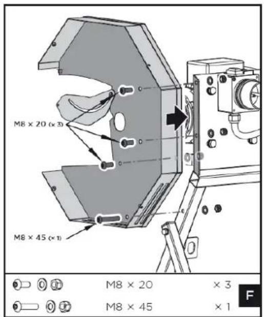 Zipper ZIWP400TN - Connecting pivoting log carriage and base frame - 1