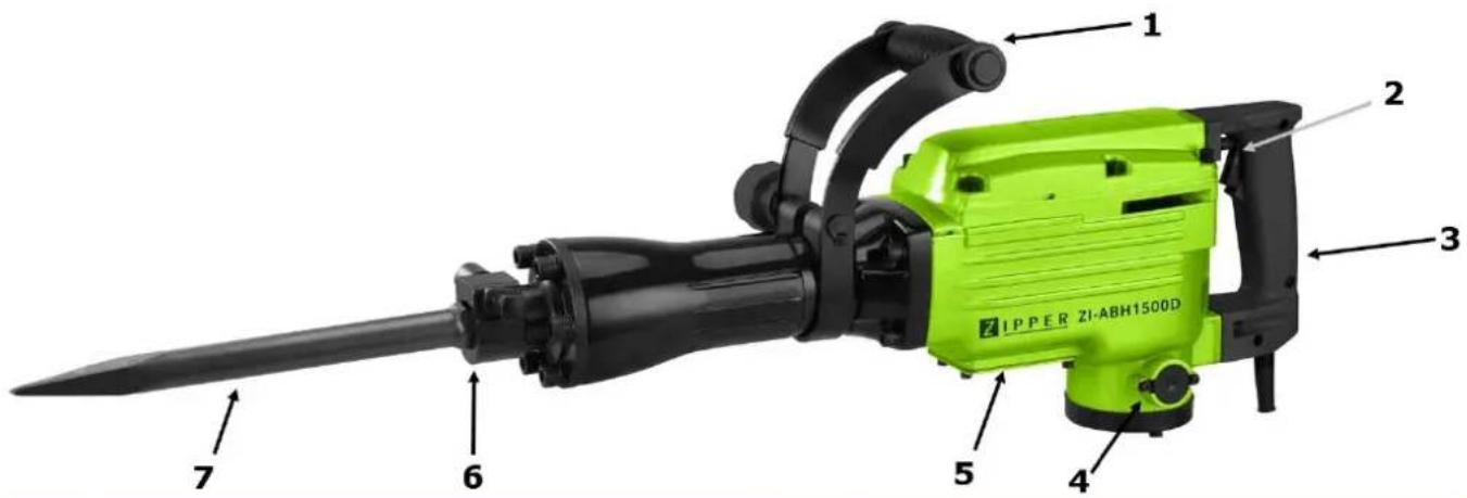 1 2 3 4 5 6 7 Z LPPER ZI-ABH1500D