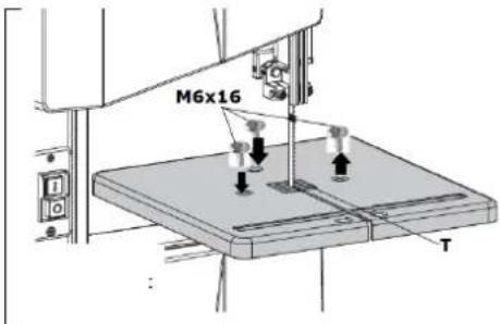 Zipper ZIBAS205 - Réglage de l'inclinaison latérale de la table de travail - 1