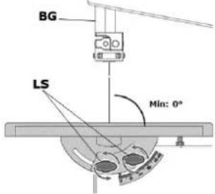 Zipper ZIBAS205 - Adjusting the work table at right angles to the saw blade - 1