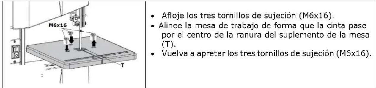 Zipper ZIBAS205 - Ajuste de la orientación lateral de la mesa de trabajo - 1