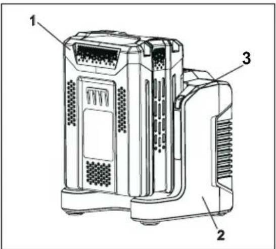 GREENWORKS G60B4 - CHARGING PROCEDURE - 1