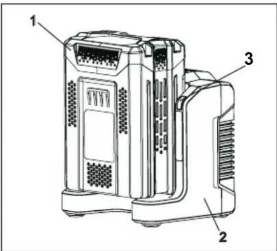 GREENWORKS G60B2 - CHARGING PROCEDURE - 1