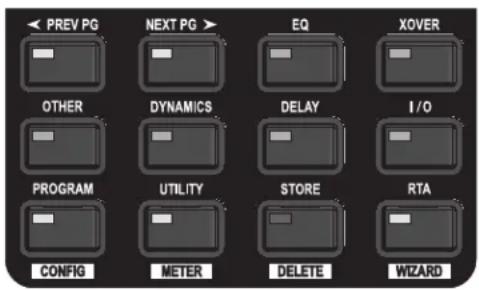 < PREV PG NEXT PG > EQ XOVER OTHER DYNAMICS DELAY I/O PROGRAM UTILITY STORE RTA CONFIG METER DELETE WIZARD
