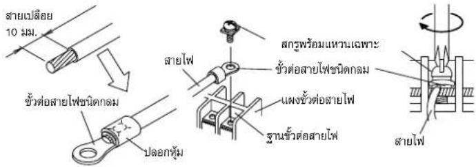 สายเปลี่ย 10 mm. ชั่วต่อสายไฟชนิดกลม ปลอกหุ้ม สายไฟ ลกรพร้อมเหวนเฉพาะ ชั่วต่อสายไฟชนิดกลม แข่งชั่วต่อสายไฟ ฐานชั่วต่อสายไฟ สายไฟ