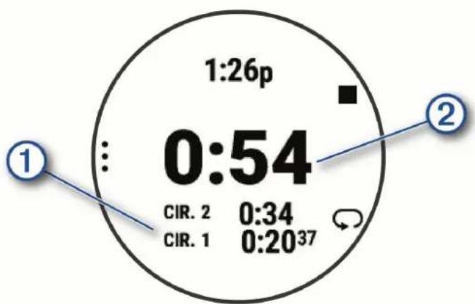 GARMIN Forerunner 255S - Utilisation du chronomètre - 1