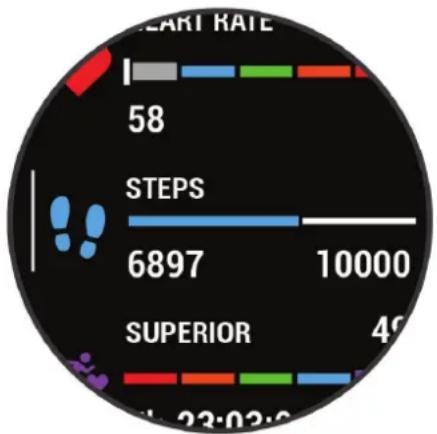 GARMIN Forerunner 255S - Appuyez sur UP ou DOWN. - 1