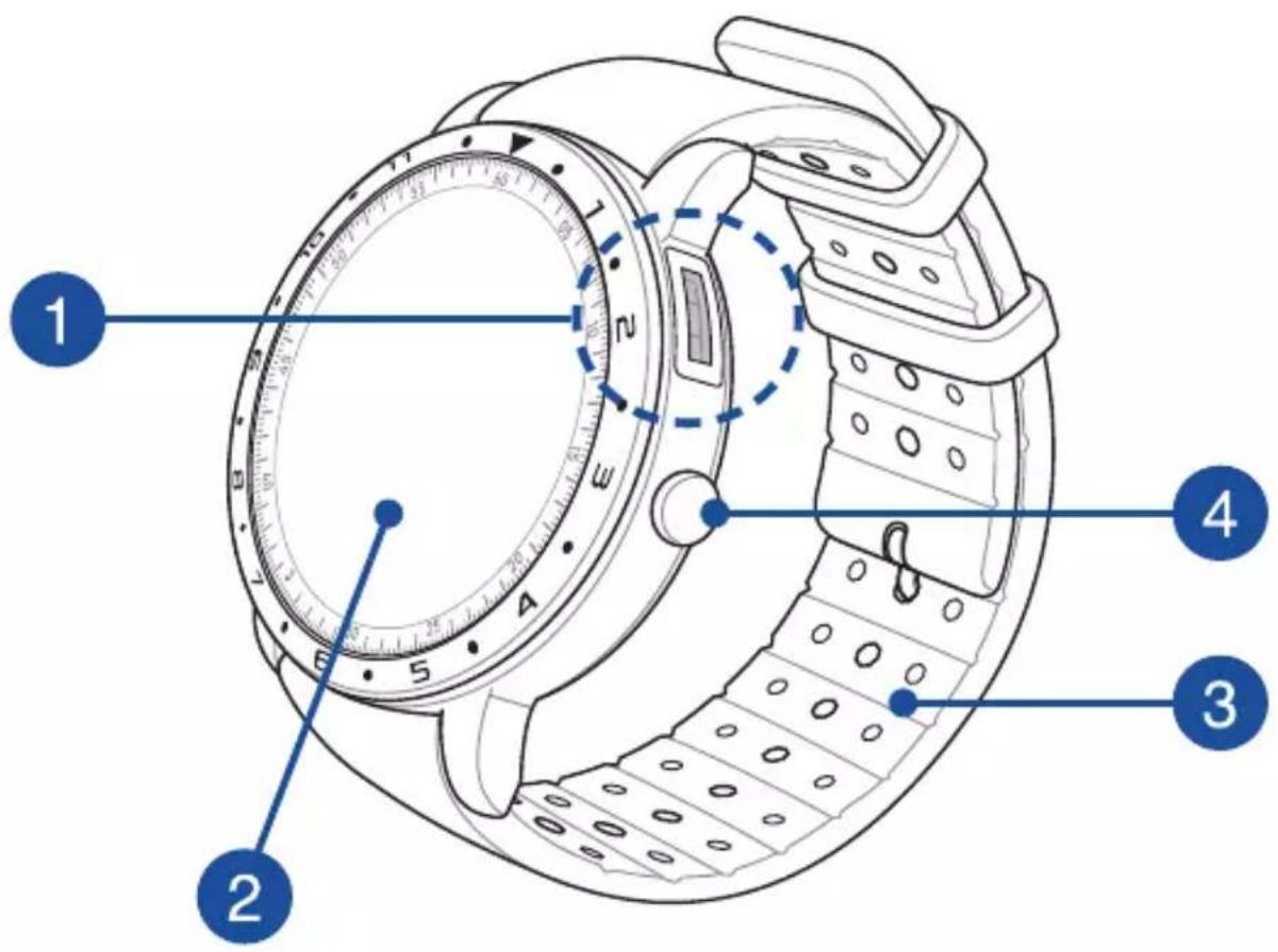 ASUS VivoWatch 5 HCB05 - Conheça o seu ASUS VivoWatch 5 - 1
