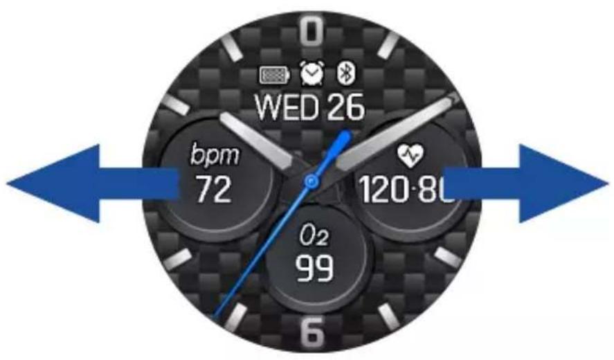 ASUS VivoWatch 5 HCB05 - Scorrimento tra le funzioni di ASUS VivoWatch 5 - 1