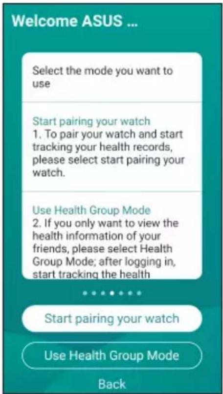 ASUS VivoWatch 5 HCB05 - Pairing for the first time - 2