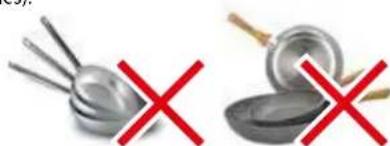 FALMEC Quantum Pro - Saucepans not suitable for induction hobs: - 1