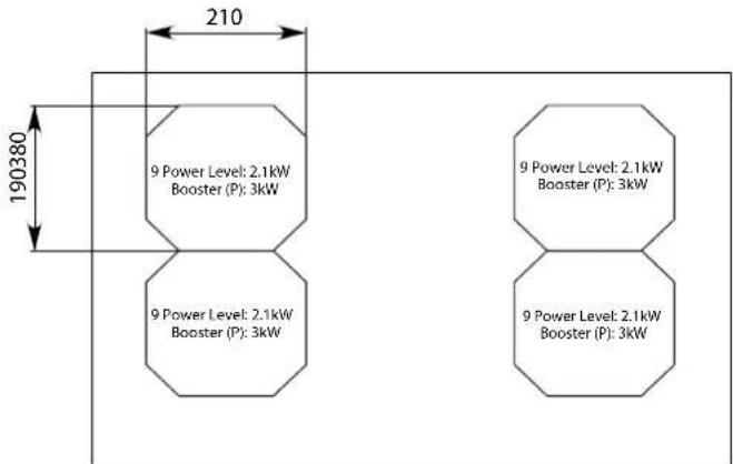 FALMEC Quantum Pro - FICHA TECNICA DEL PRODUCTO PLACA DE COCCION - 1
