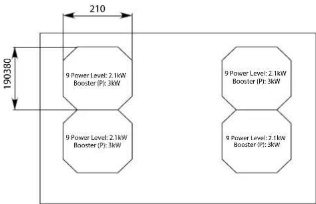 FALMEC Quantum Pro - PRODUCT DATA SHEET COOKTOP - 1