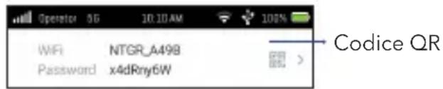 NETGEAR Nighthawk M6 MR6110 - Connessione tramite codice QR da uno smartphone - 1