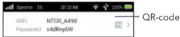 NETGEAR Nighthawk M6 MR6110 - Verbinding via QR-code vanaf een smartphone - 1
