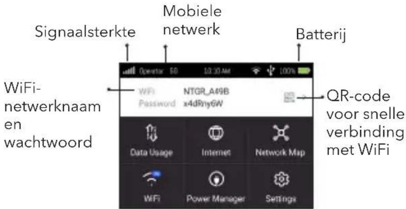 NETGEAR Nighthawk M6 MR6110 - Volg de instructies op het scherm om de instellingen van de mobiele router aan te passen. - 2