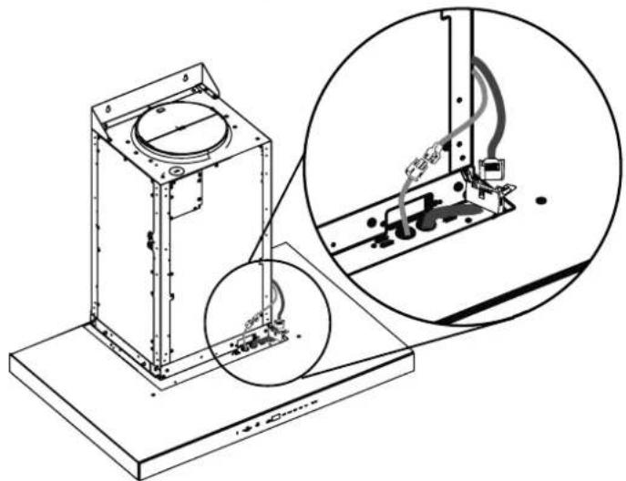 Dacor DHD30U990WSDA - Installing the double fan hood - 3