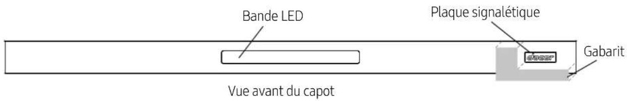 Dacor DHD30U990CMDA - Fixez le badge de la plaque Dacor - 1