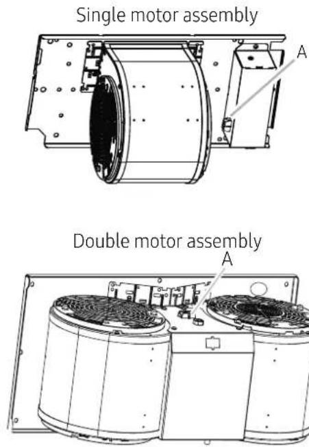 Dacor DHD30U990CMDA - Install hood internal fan motor - 1