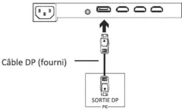 LC-Power M34UWQHD100CV3 - Connectivité DP - 1