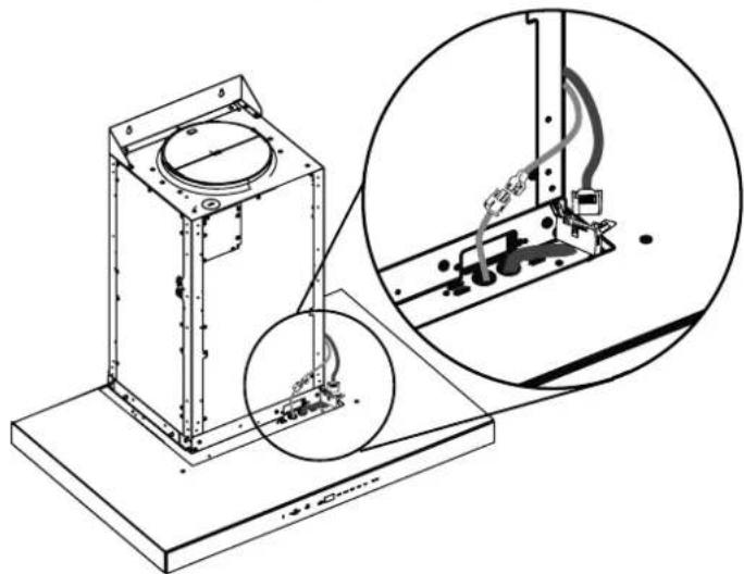 Dacor DHD30U990WMDA - Installing the double fan hood - 3