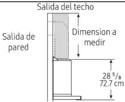 Dacor DHD30U990WMDA - Conexión del sistema de ventilación para la campana extractor - 1