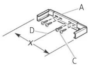 Dacor DHD30U990WMDA - Vent cover bracket installation - 1