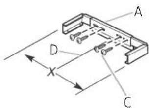 Dacor DHD30U990WMDA - Installation du support du couvercle de l'événement - 1
