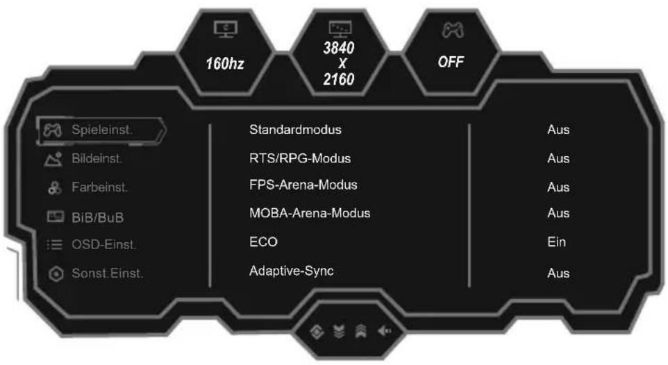 LC-Power M274KUHD144V2 - Menübeschreibung - 1