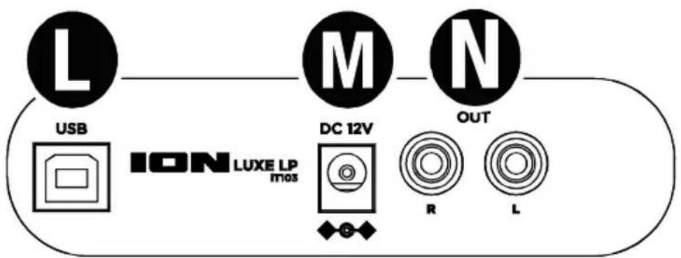 ION Luxe LP - Rear Panel - 1