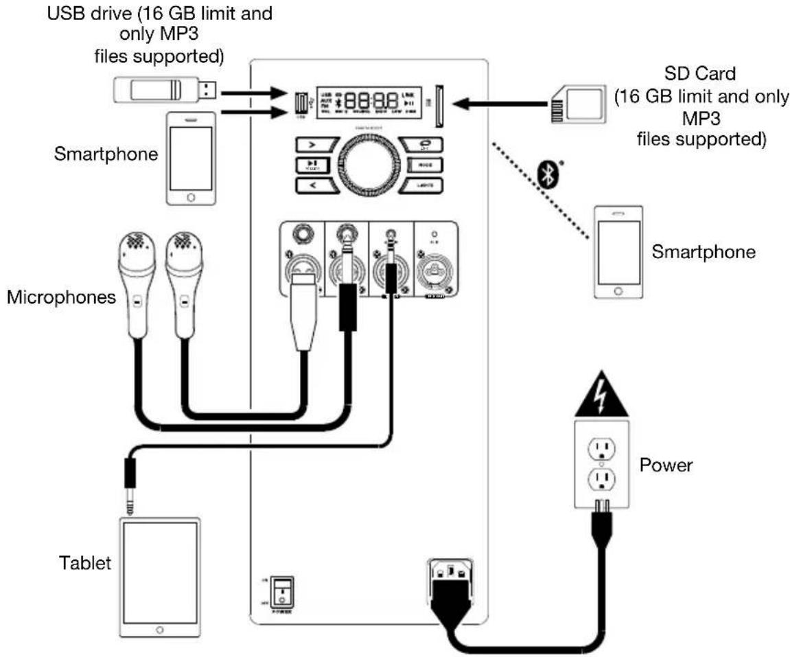 ION Total PA Glow Max - Connection Diagram - 1