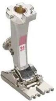 BERNINA 735 - Vue d'ensemble des pieds pour nervures - 2