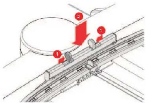 BERNINA 735 - Monter le cadre de broderie - 1