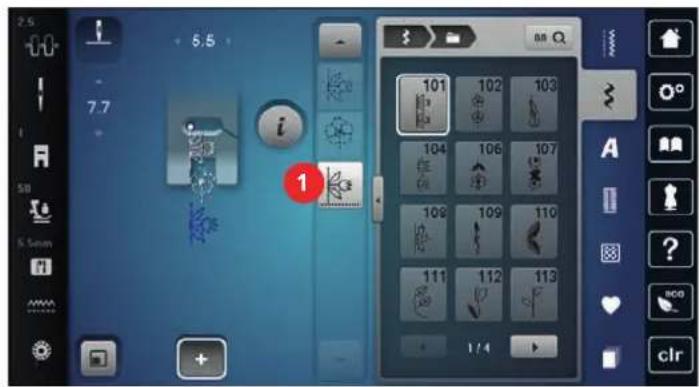 BERNINA 735 - Effacer un motif de point unique - 1