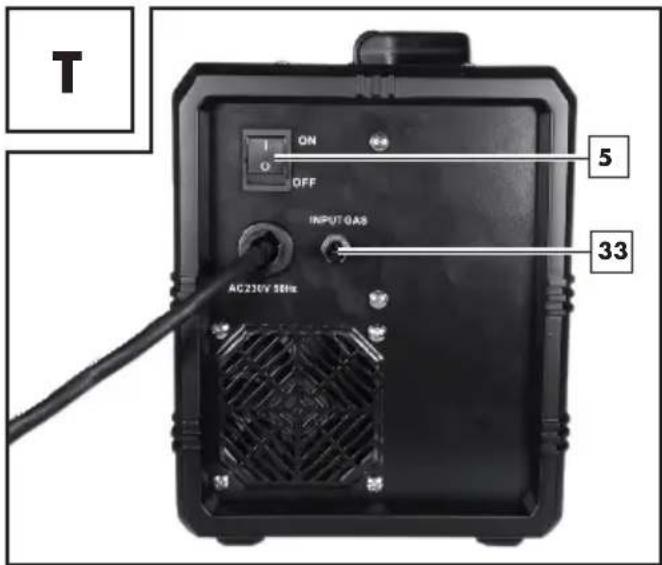 PARKSIDE PMSG 200 A2 - - Tilpasning af apparatet til svejsning med massiv tråd og beskyttelsesgas - 2