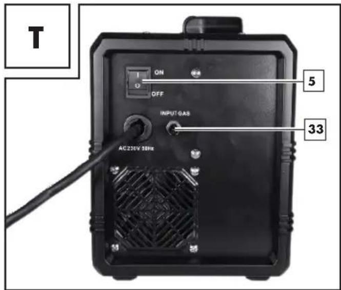 PARKSIDE PMSG 200 A2 - - Adaptation de l'appareil pour le soudage à fil solide sous gaz inerte - 2