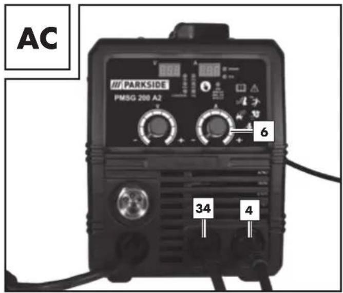 PARKSIDE PMSG 200 A2 - • Zváranie MMA - 1