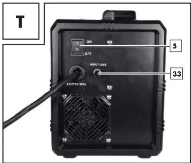 PARKSIDE PMSG 200 A2 - - Reglarea aparatului pentru sudarea cu sărmă solidă cu gaz de protectie - 2